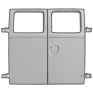 Split Screen Bus Cargo Door