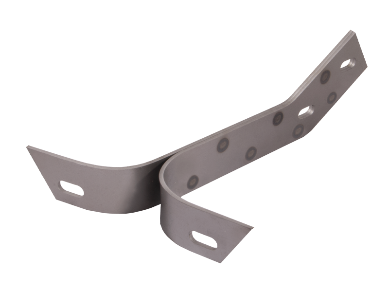 Bumper bracket, front, left - Type 2, 55>58